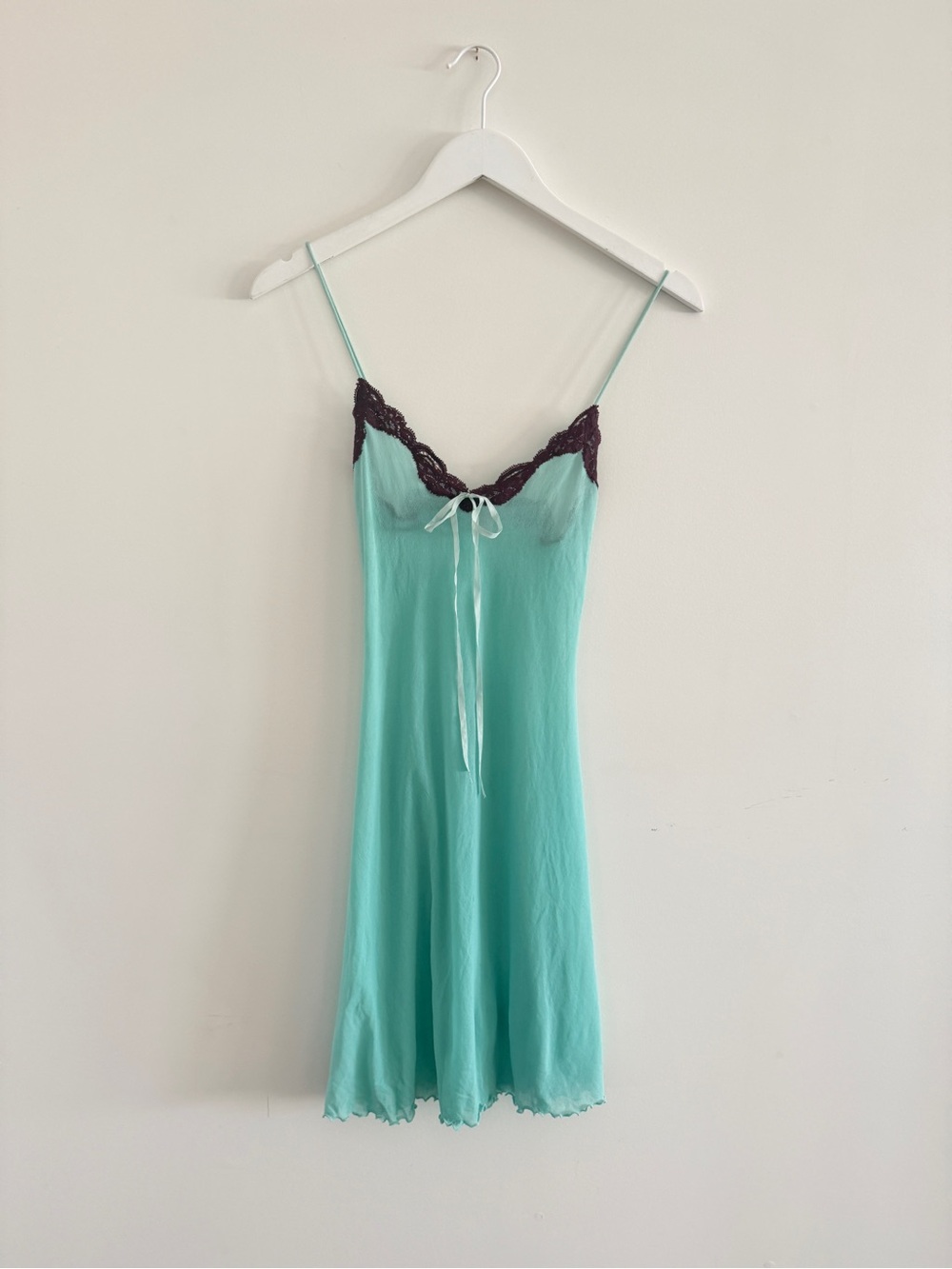 Only Hearts seafoam green Lace-Trim Slip Dress